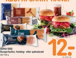 REMA 1000 REMA 1000 - Burgerboller, hotdog- eller pølsebrød tilbud