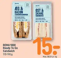 REMA 1000 Ready To Go Sandwich tilbud
