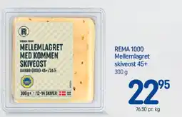 REMA 1000 Mellemlagret skiveost tilbud
