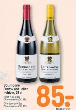 REMA 1000 Bourgogne - Fransk rød- eller hvidvin, 75 cl tilbud