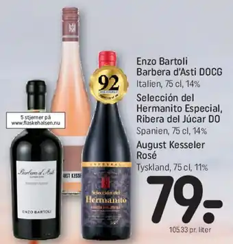 REMA 1000 Enzo Bartoli Barbera d'Asti DOCG tilbud