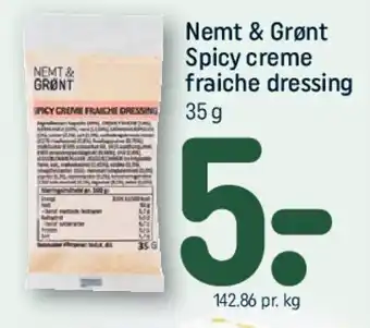 REMA 1000 Nemt & Grønt Spicy creme fraiche dressing tilbud