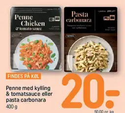REMA 1000 Penne med kylling & tomatsauce eller pasta carbonara tilbud