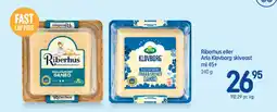 REMA 1000 Riberhus eller Arla Klovborg skiveost tilbud