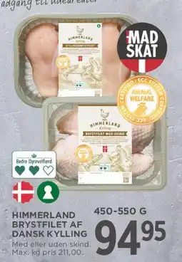 MENY Himmerland brystfilet af dansk kylling tilbud