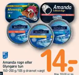 REMA 1000 Amanda rogn eller Glyngøre tun tilbud