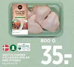 MENY Gestus danske kyllingeoverlår med rygben tilbud