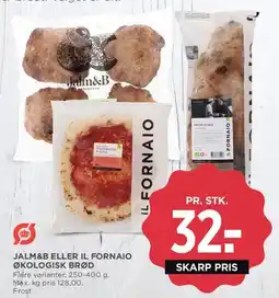 MENY Jalm&B eller Il Fornaio Økologisk Brød tilbud