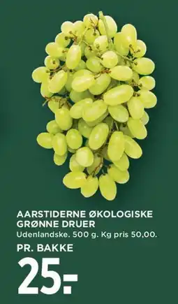 MENY Aarstiderne økologiske grønne druer tilbud