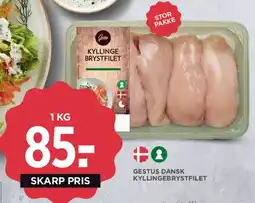 MENY Gestus dansk kyllingebrystfilet (1 kg) tilbud