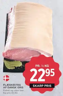MENY Flæskesteg af dansk gris tilbud