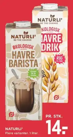 MENY Naturli' Økologisk Havre (Barista / Drik) tilbud