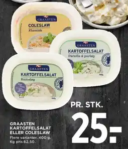 MENY Graasten kartoffelsalat eller coleslaw tilbud