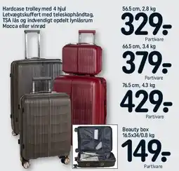 REMA 1000 Hardcase trolley med 4 hjul tilbud