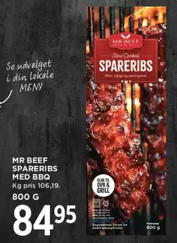 MENY Mr Beef spareribs med BBQ tilbud