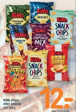 REMA 1000 KiMs chips eller snacks tilbud