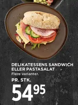 MENY Delikatessens sandwich eller pastasalat tilbud