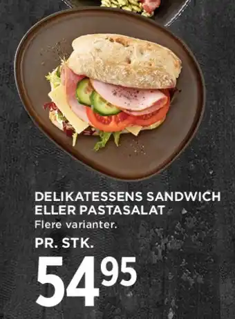 MENY Delikatessens sandwich eller pastasalat tilbud