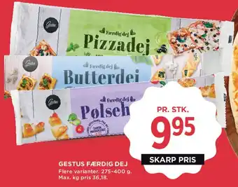 MENY GESTUS FÆRDIG DEJ tilbud