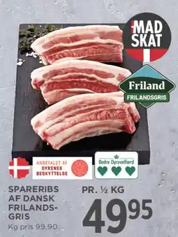 MENY Spareribs af dansk Frilandsgris tilbud