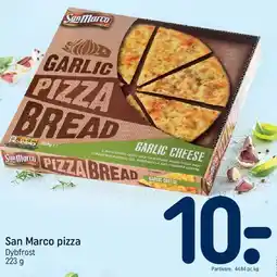 REMA 1000 San Marco pizza / Garlic Pizza Bread tilbud
