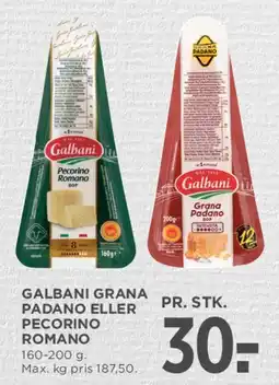 MENY Galbani Grana Padano eller Pecorino Romano tilbud
