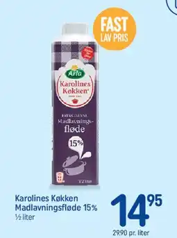 REMA 1000 Karolines Køkken Madlavningsfløde 15% tilbud