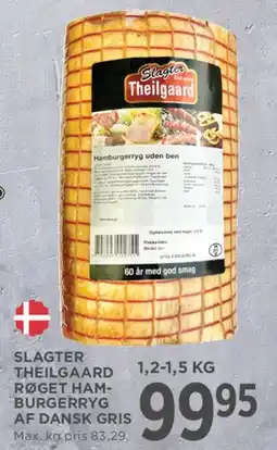 MENY Røget hamburger-ryg af dansk gris (Slagter Theilgaard) tilbud