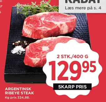 MENY Argentinsk Ribeye Steak tilbud