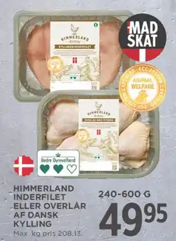 MENY Himmerland indrefilet eller overlår af dansk kylling tilbud