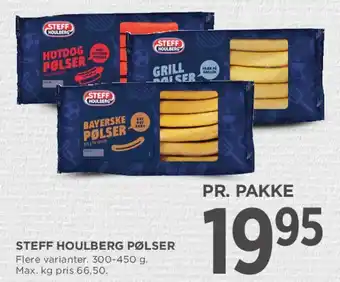 MENY Steff Houlberg pølser tilbud