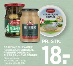 MENY Beauvais survarer / Herregårds rødkål / premium dressing / sennep tilbud