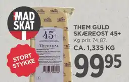 MENY Them Guld skæreost 45+ tilbud