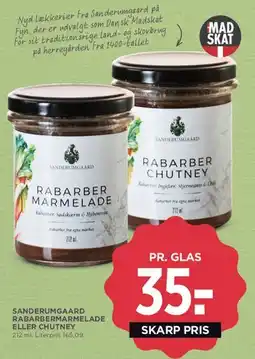 MENY Rabarber Marmelade / Rabarber Chutney tilbud