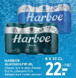 MENY Harboe alkoholfri øl tilbud