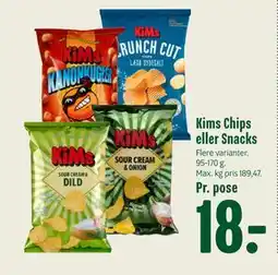 Min Købmand Kims Chips eller Snacks tilbud