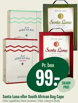 Min Købmand Santa Luna eller South African Bay Cape tilbud