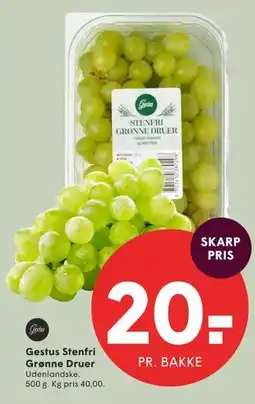 SPAR Gestus Stenfri Grønne Druer tilbud