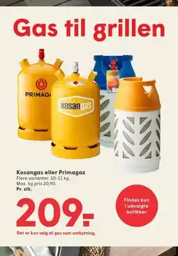 SPAR Kosangas eller Primagaz tilbud