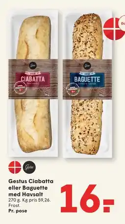 SPAR Gestus Ciabatta eller Baguette med Havsalt tilbud