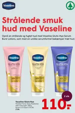 SPAR Vaseline Gluta Hya tilbud