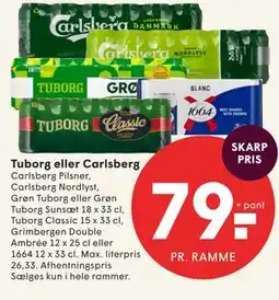 SPAR Tuborg eller Carlsberg tilbud