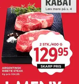 MENY ARGENTINSK RIBEYE STEAK tilbud