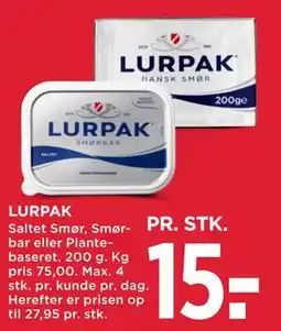 MENY LURPAK tilbud