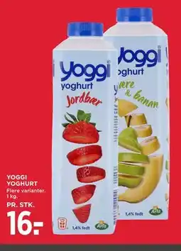 MENY YOGGI YOGHURT tilbud