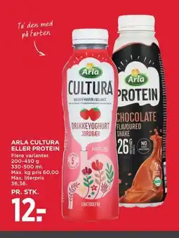 MENY ARLA CULTURA ELLER PROTEIN tilbud