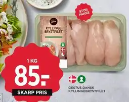 MENY GESTUS DANSK KYLLINGEBRYSTFILET tilbud