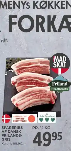 MENY SPARERIBS AF DANSK FRILANDSGRIS tilbud