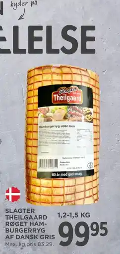 MENY SLAGTER THEILGAARD RØGET HAMBURGERRYG AF DANSK GRIS tilbud