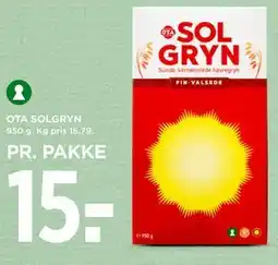 MENY OTA SOLGRYN tilbud
